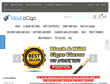 Tablet Screenshot of idealecigs.com